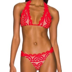 PilyQ Lace Halter Bikini Set (M/L)